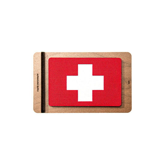 Wooden Display Stand for 3X2 Tactical Patch