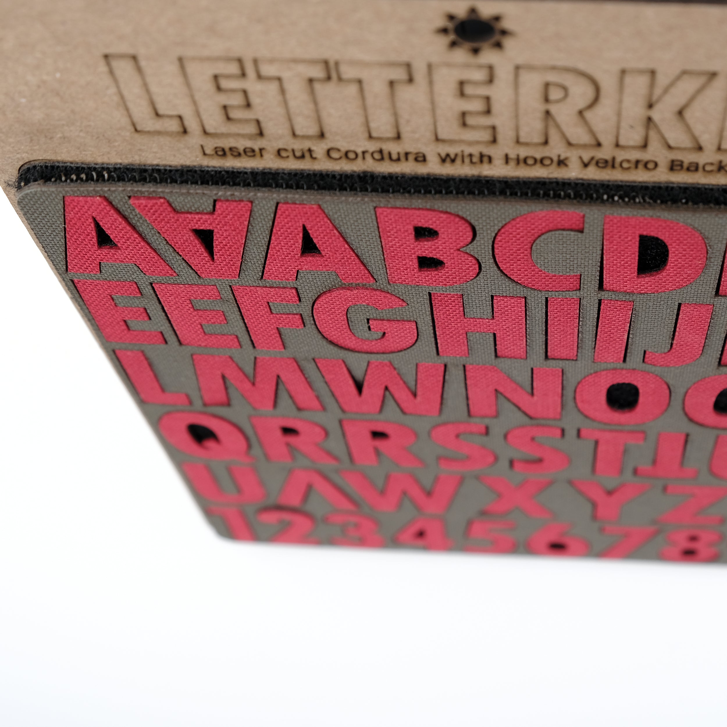 Tactical Alphabet & Numerals Set with Hook Velcro Backing