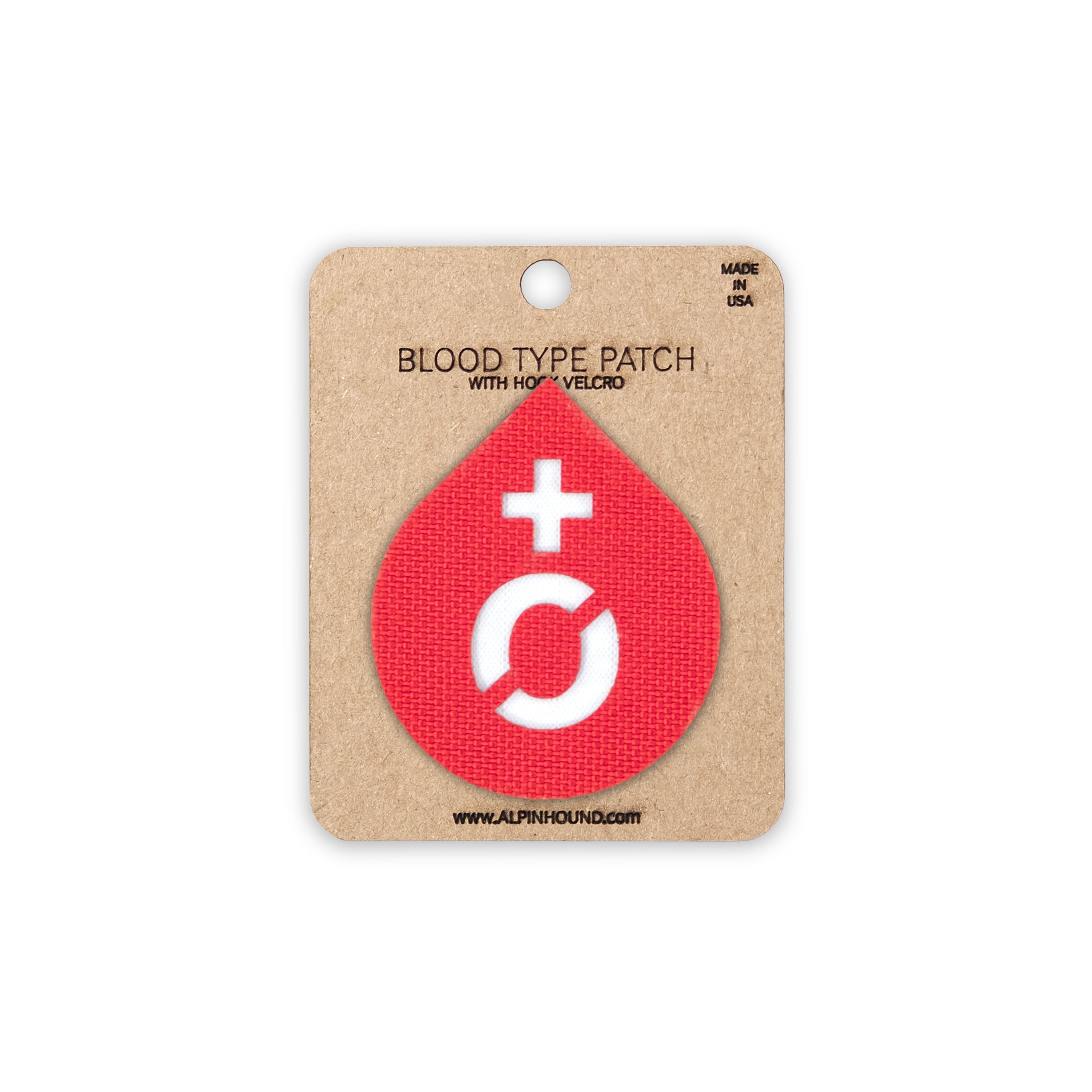 Blood Type Tactical Patch Drops 1.5 Cordura Morale Patch by Alpinhound Supply