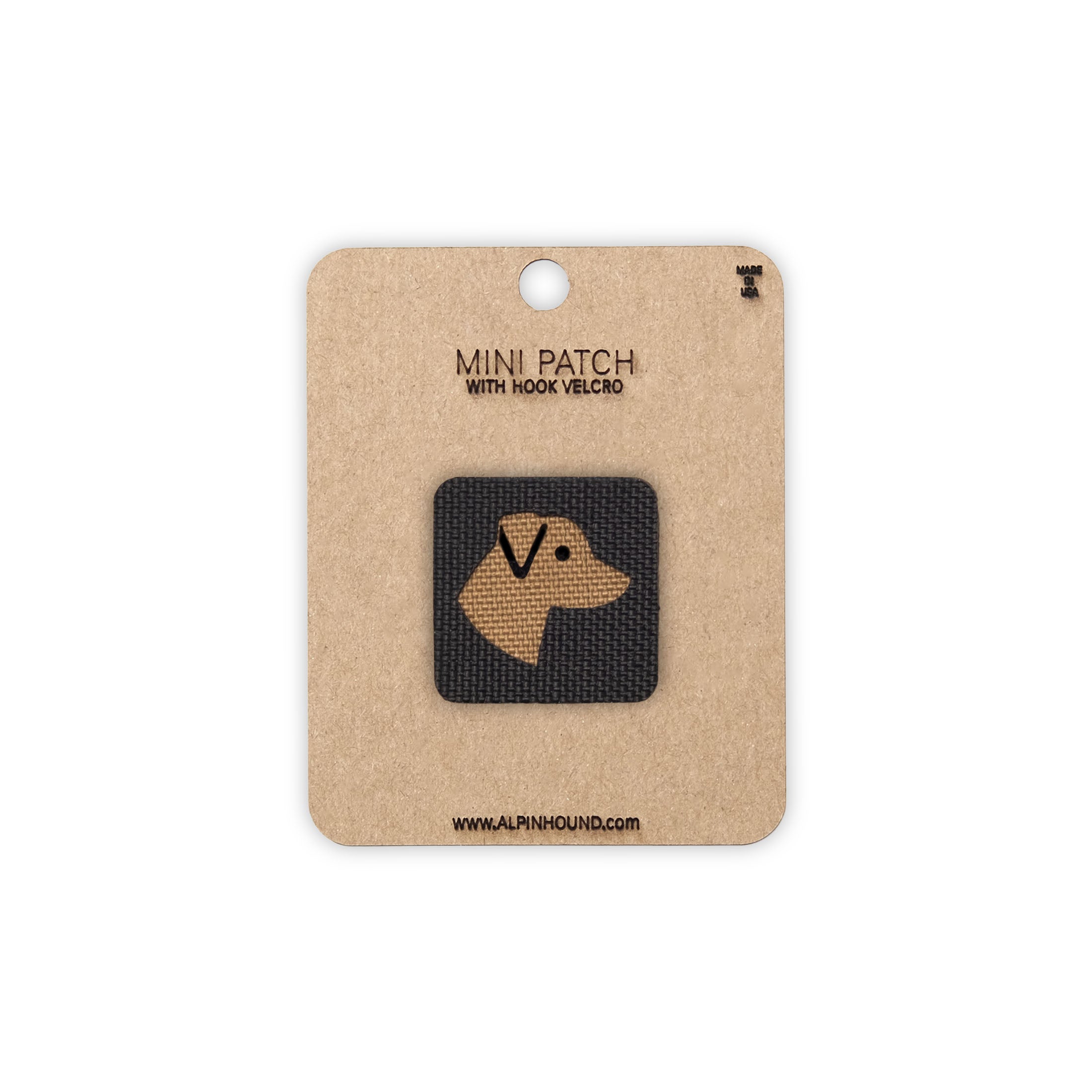 Mountain Cur Head Tactical Patch 1X1 Cordura Morale Patch by Alpinhound Supply