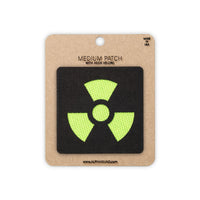 Toxic tactical patch 2x2 black neon green 500D Cordura morale patch hook velcro