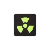 Toxic patch 2x2 black neon green solo shot