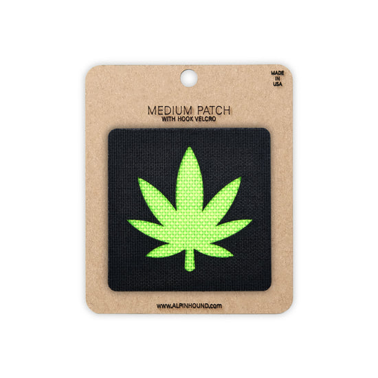 Marijuana Tactical Patch 2X2 Cordura Morale Patch by Alpinhound Supply