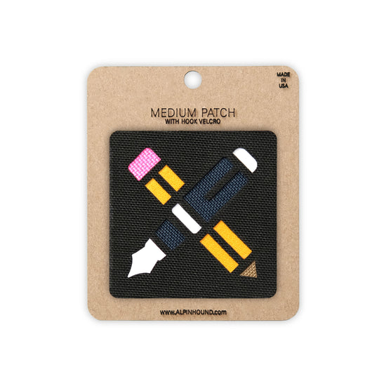 Pen and Pencil Tactical Patch 2X2 Cordura Morale Patch by Alpinhound Supply