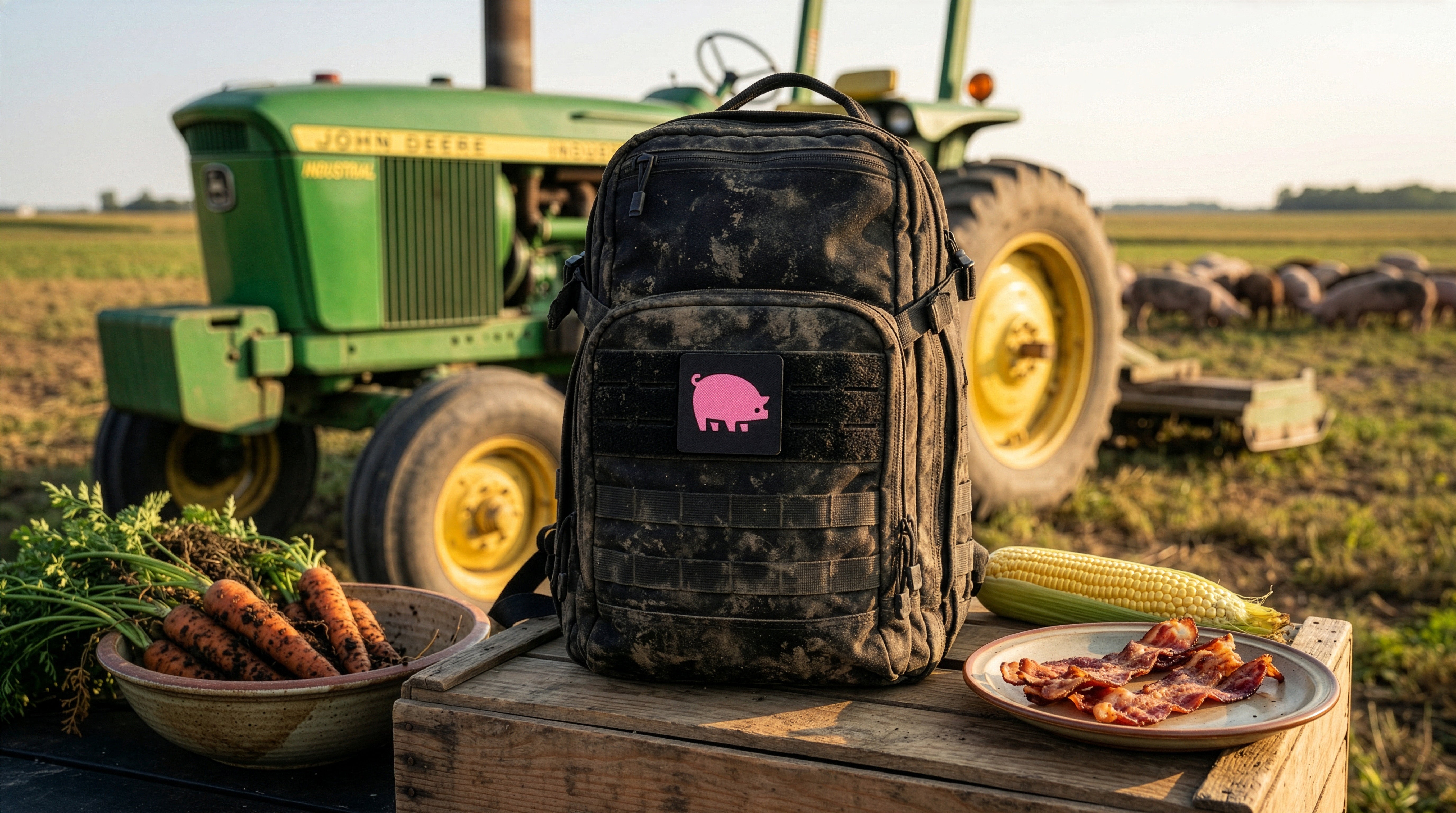 Pig Tactical Patch 2X2 Cordura Morale Patch by Alpinhound Supply