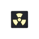 Toxic patch 2x2 black reflective yellow solo shot