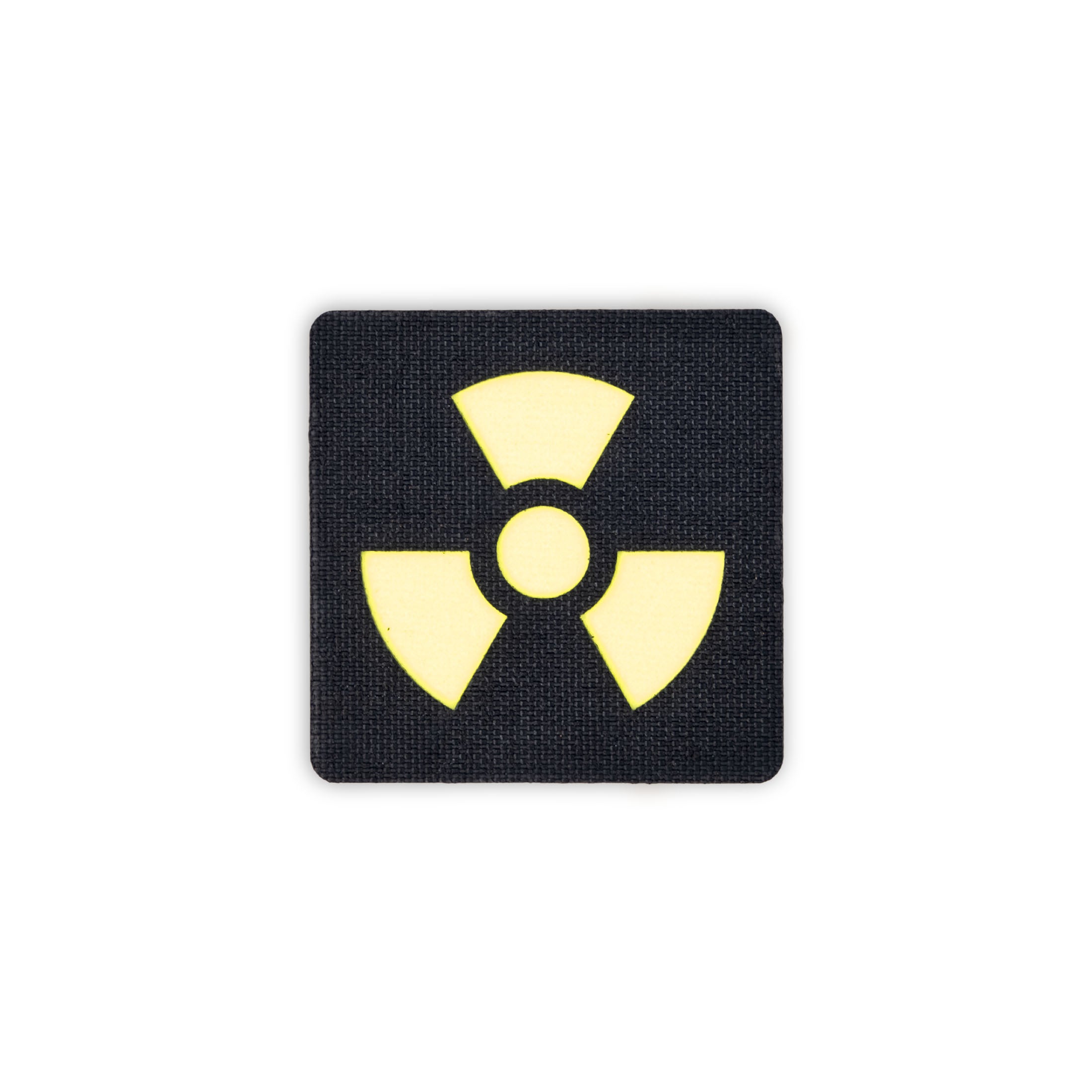 Toxic patch 2x2 black reflective yellow solo shot