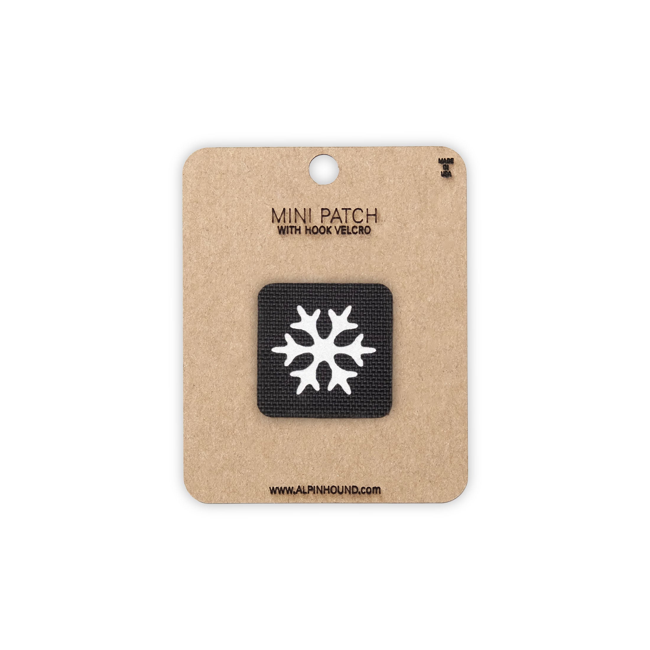 Snowflake Tactical Patch 1X1 Cordura Morale Patch by Alpinhound Supply