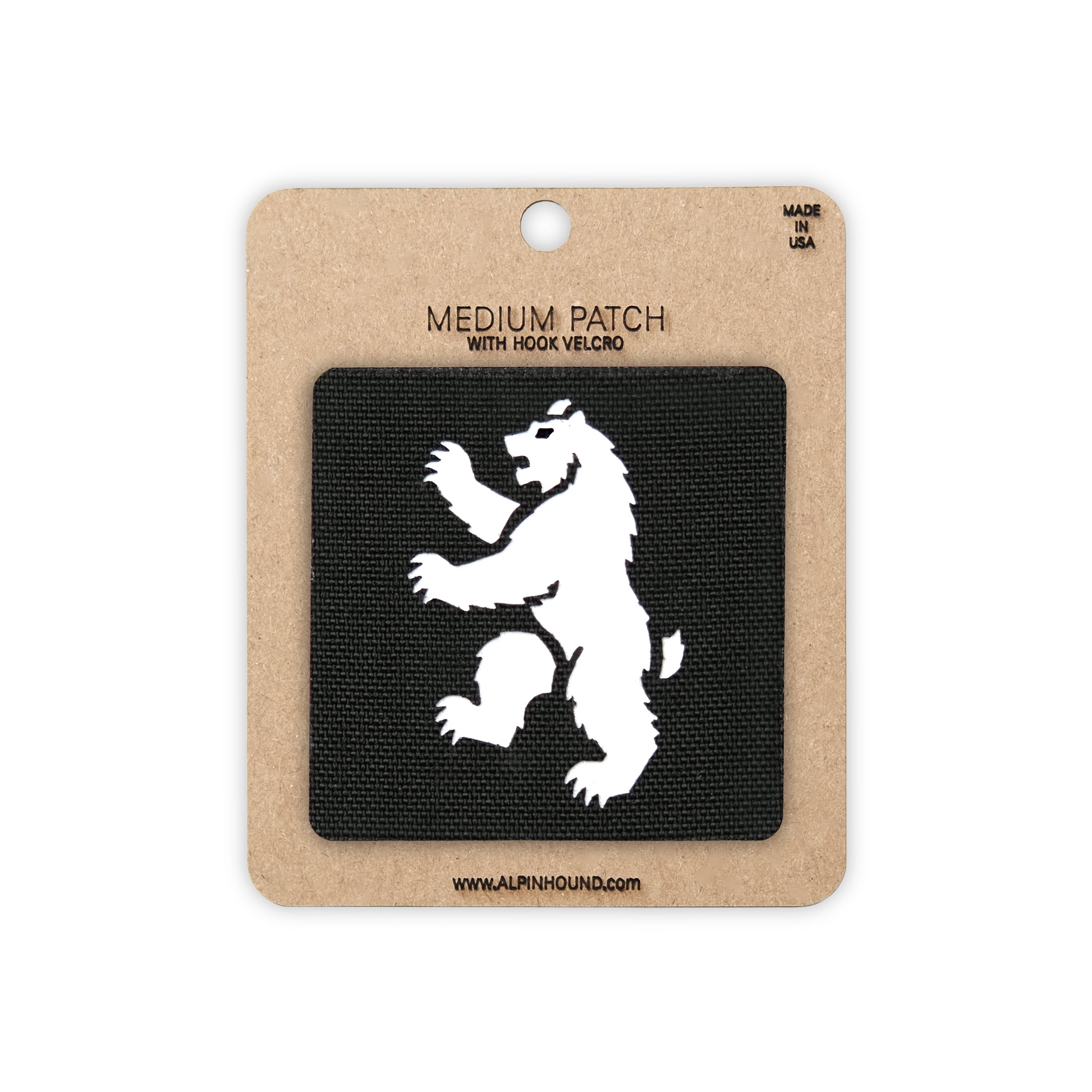Heraldic Grizzly Bear 2x2 Cordura Tactical Morale Patch