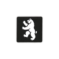 Heraldic Grizzly Bear 2x2 Cordura Tactical Morale Patch