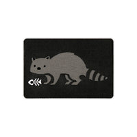 Racoon and Fish Bone Tactical Patch 3X2 Cordura Morale Patch by Alpinhound Supply
