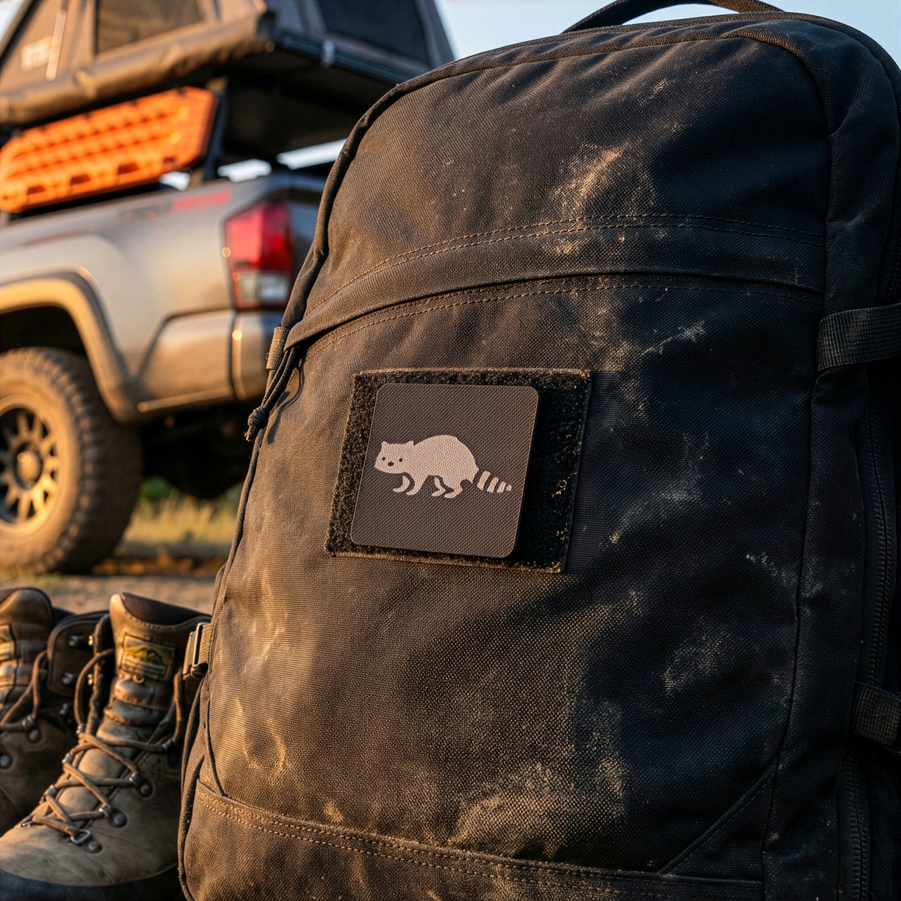 Racoon Tactical Patch 2X2 Cordura Morale Patch by Alpinhound Supply