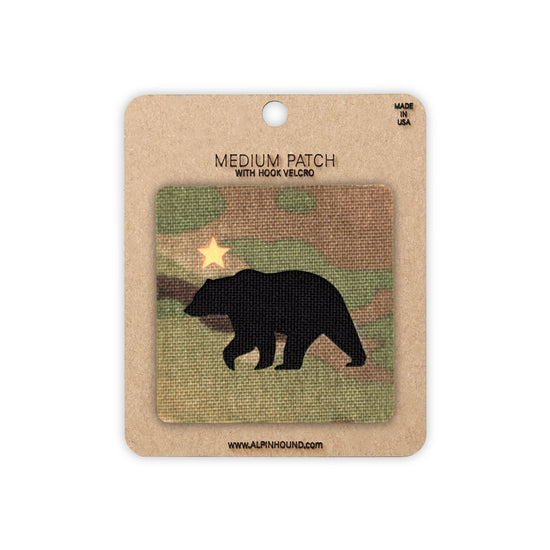 California Bear Tactical Patch 2X2