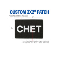 Custom Name Patch 3X2