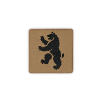 Heraldic Grizzly Bear 2x2 Cordura Tactical Morale Patch