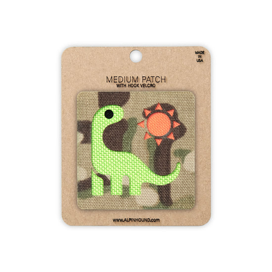 Dinosaur in the Sun Tactical Patch 2X2 Cordura Morale Patch by Alpinhound Supply