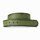 Distressed Camo Leather Belt Strap