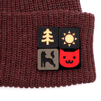 ECO-Wool Watch Caps with 2X2 Patch Panel
