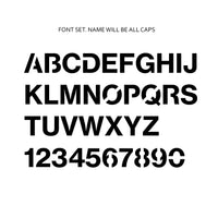 Tactical Alphabet & Numerals Set with Hook Velcro Backing