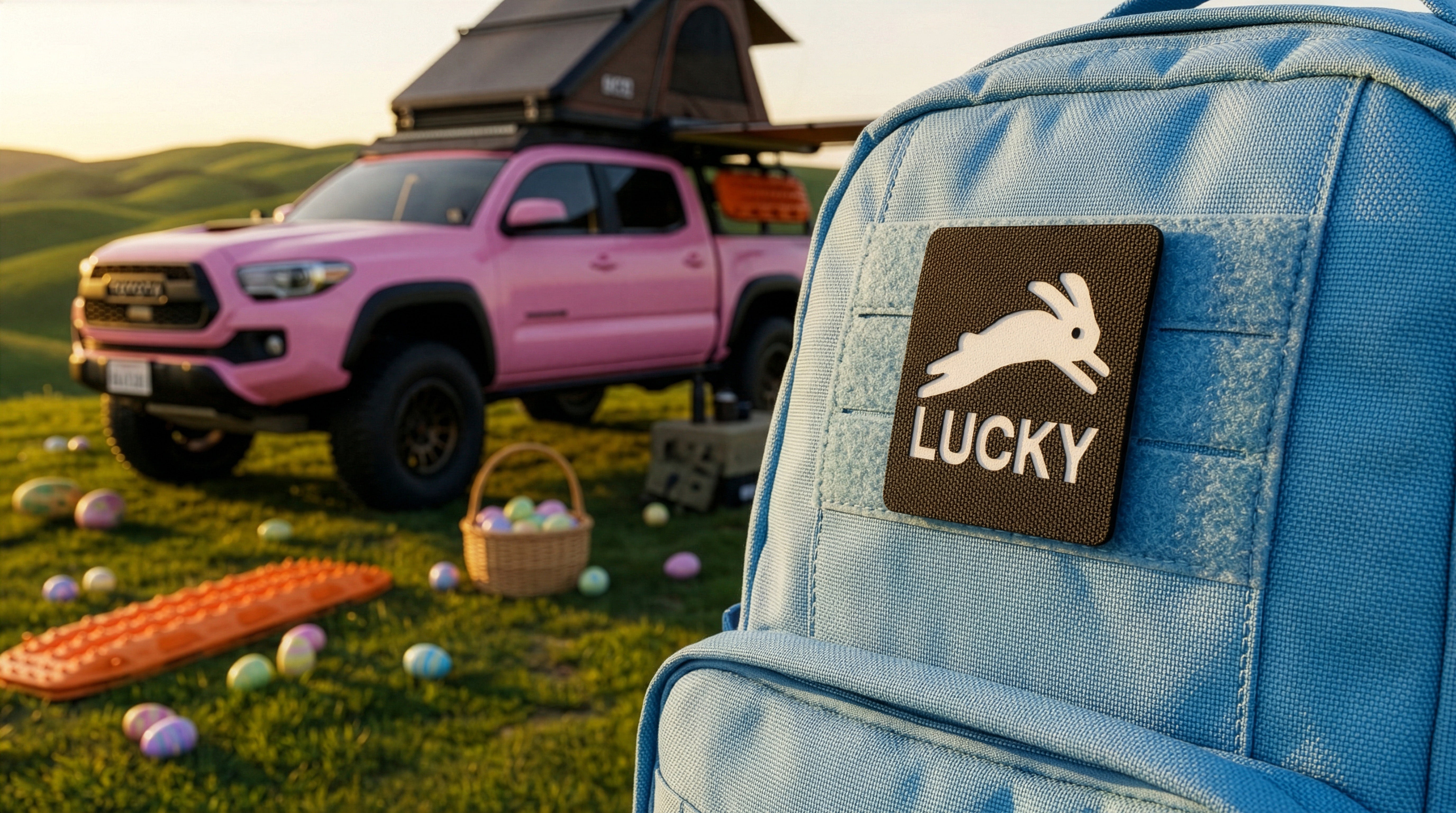 Lucky Rabbit Tactical Patch 2X2 Cordura Morale Patch by Alpinhound Supply