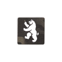 Heraldic Grizzly Bear 2x2 Cordura Tactical Morale Patch