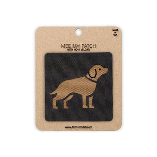 Labrador tactical patch 2x2 black coyote 500D Cordura morale patch hook velcro