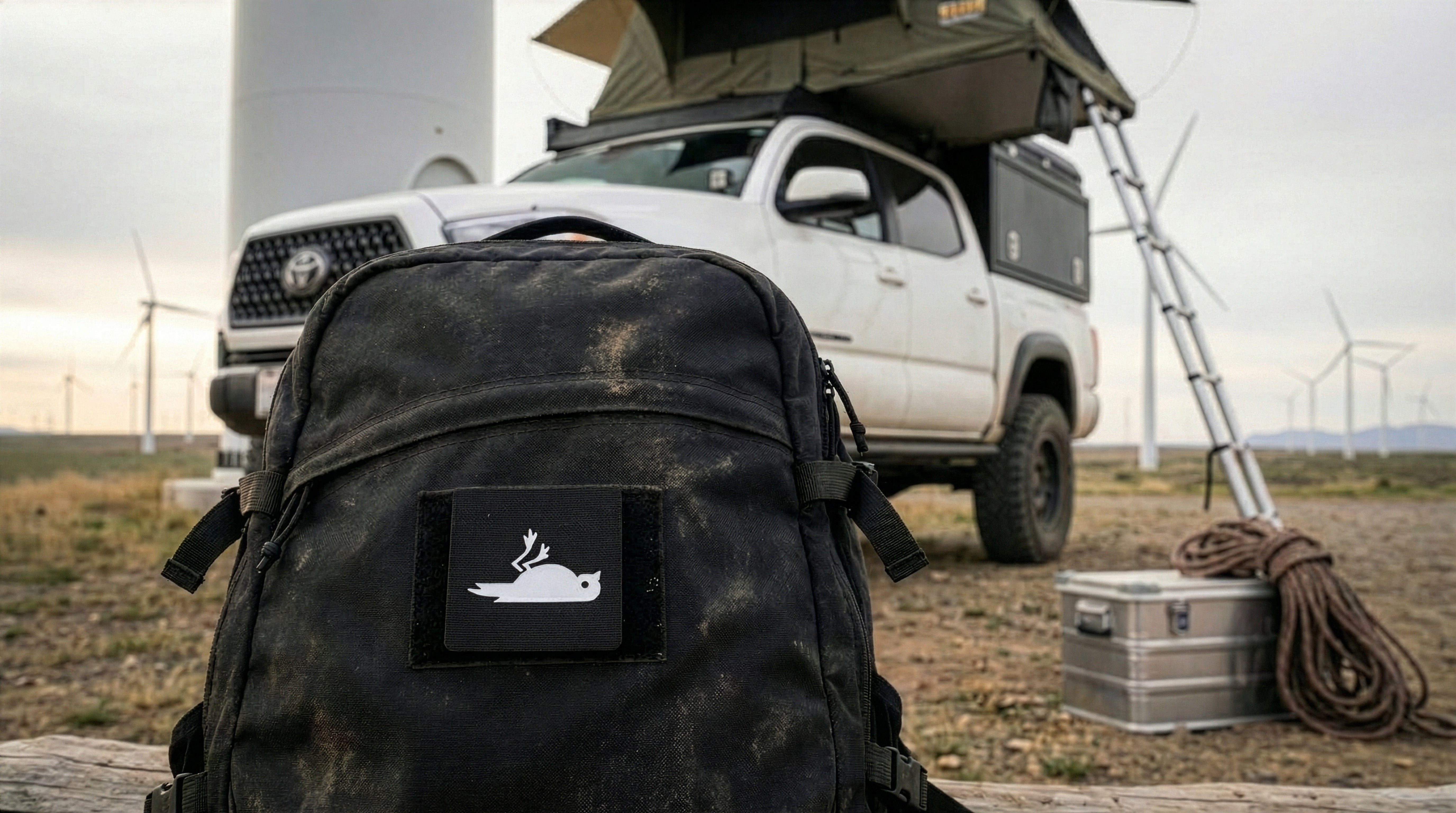 Dead Bird Tactical Patch 2X2 Cordura Morale Patch by Alpinhound Supply