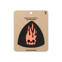 Flaming Skull Shield Tactical Patch 2X2 Cordura Morale Patch by Alpinhound Supply