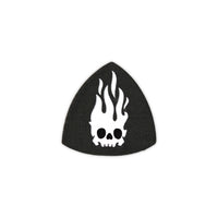 Flaming Skull Shield Tactical Patch 2X2 Cordura Morale Patch by Alpinhound Supply