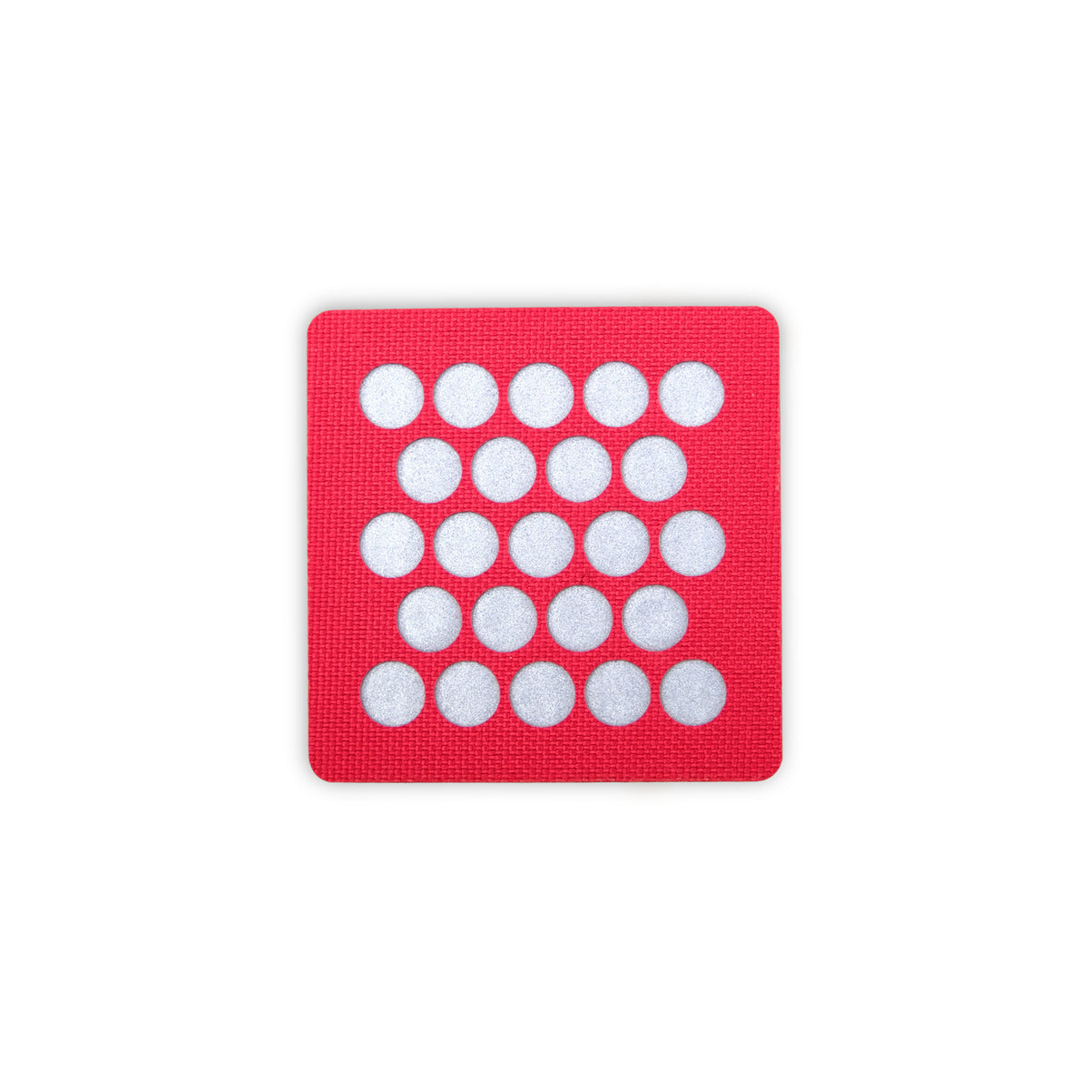 Red/Reflective Silver