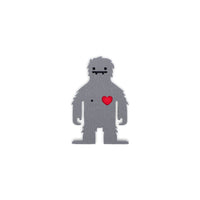 Love Squatch Tactical Patch Cordura Morale Patch by Alpinhound Supply