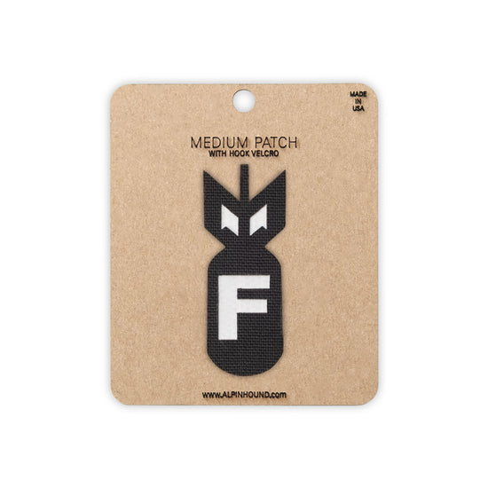 F Bomb Tactical Patch Cordura Morale Patch by Alpinhound Supply