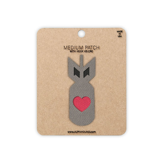Love Bomb Tactical Patch Cordura Morale Patch by Alpinhound Supply