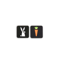 Rabbit & Carrot Tactical Patch Set 1X1 Cordura Morale Patch by Alpinhound Supply