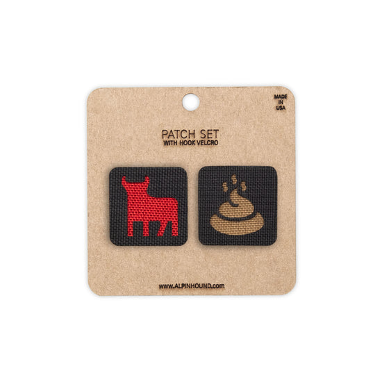 Bull and Shit Tactical Patch Set 1X1 Cordura Morale Patch by Alpinhound Supply