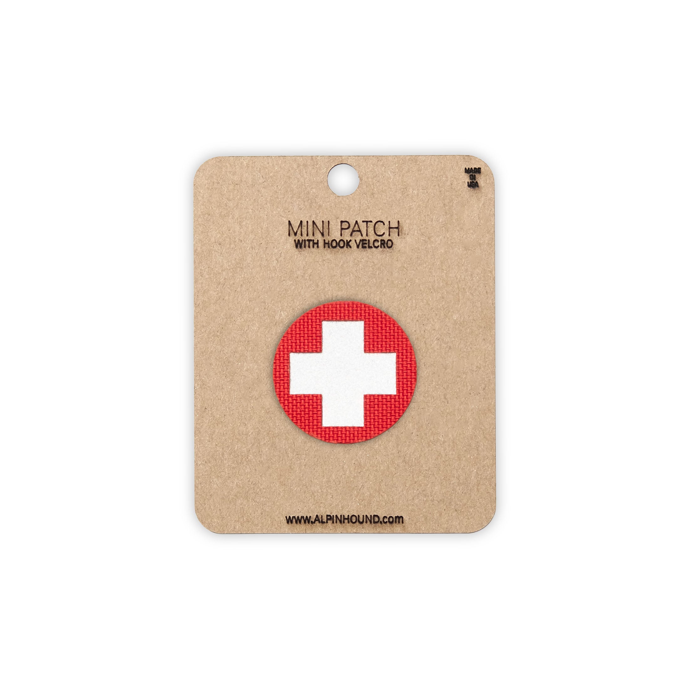 Round Medical Tactical Patch 1X1 Cordura Morale Patch by Alpinhound Supply