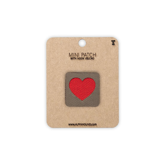 Heart Tactical Patch 1X1 Cordura Morale Patch by Alpinhound Supply