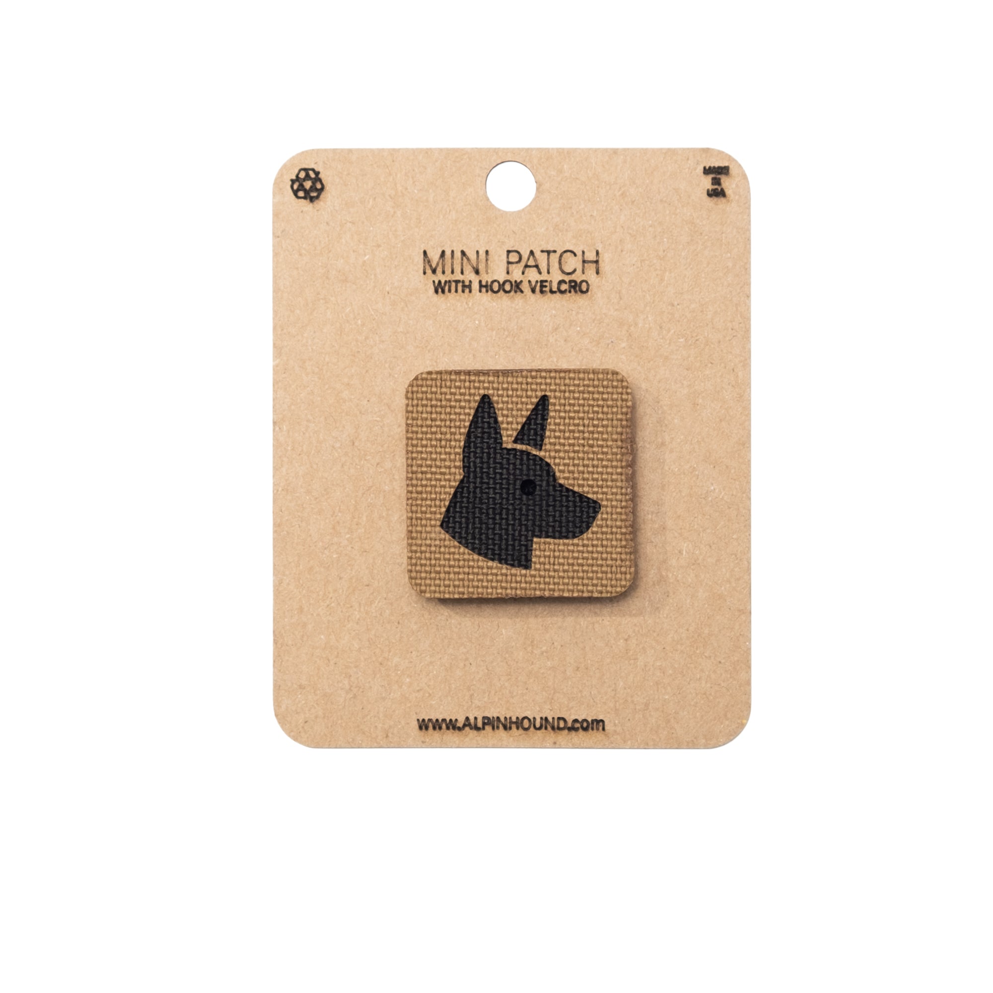 Belgian Malinois Head Tactical Patch 1X1