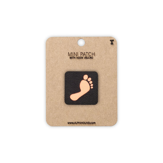 Footprint Tactical Patch 1X1 Cordura Morale Patch by Alpinhound Supply