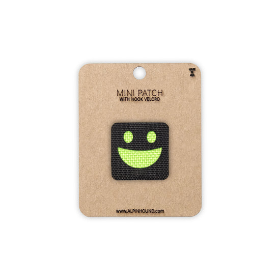 Smiley Face Tactical Patch 1X1 Cordura Morale Patch by Alpinhound Supply