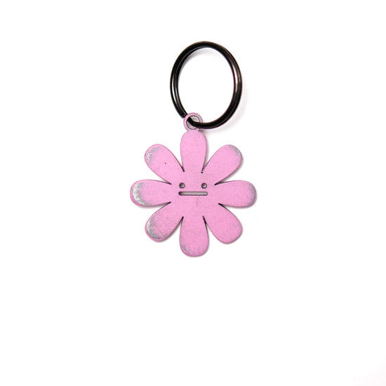 Emotionally Unavailable Flower Steel Forge™ Tag | Keychain & Bag Charm