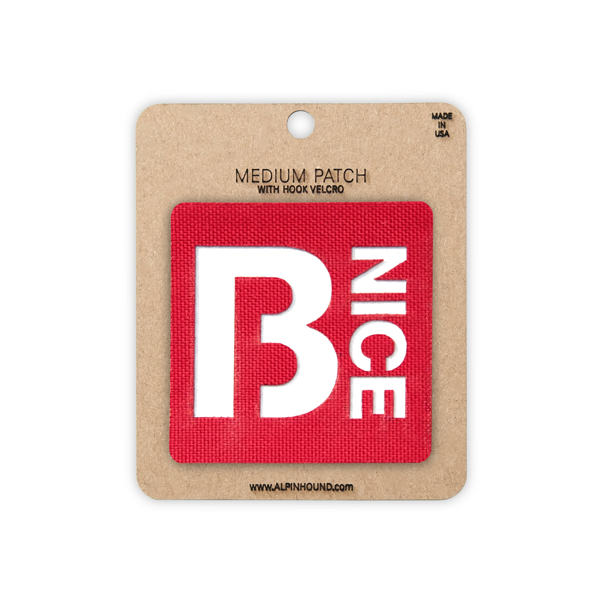 B NICE Parody Blood Type Tactical Morale Patch 2X2