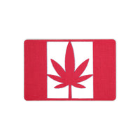 Pot Leaf Flag Tactical Hat Patch 2X3