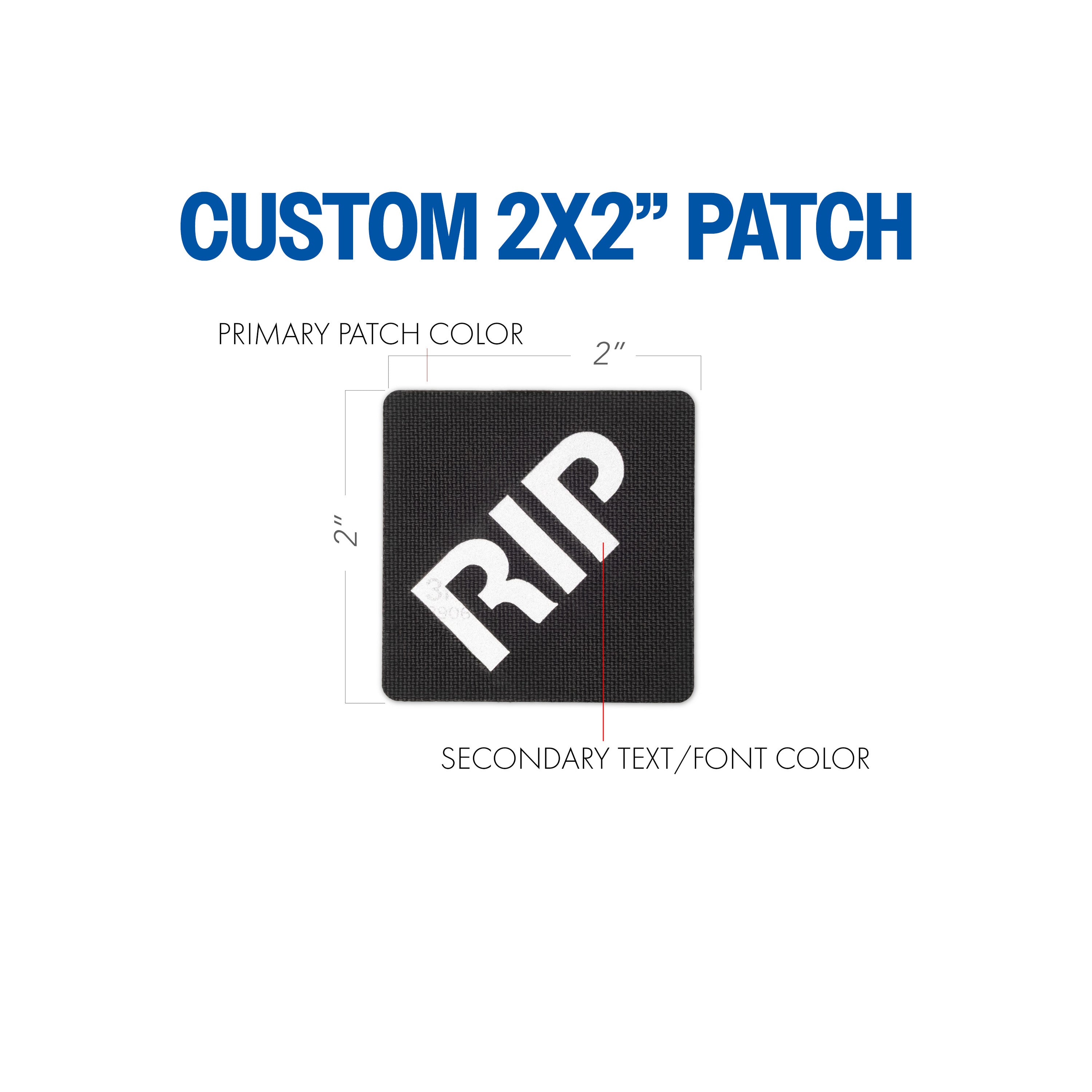 Custom Name Patch 2X2 Diagonal