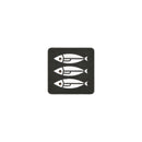 Sardines Tactical Patch 1.5X1.5 Cordura Morale Patch by Alpinhound Supply