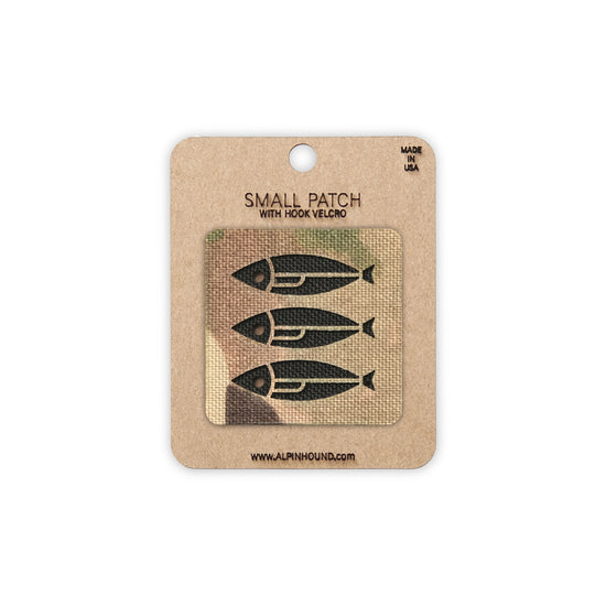 Sardines Tactical Patch 1.5X1.5 Cordura Morale Patch by Alpinhound Supply