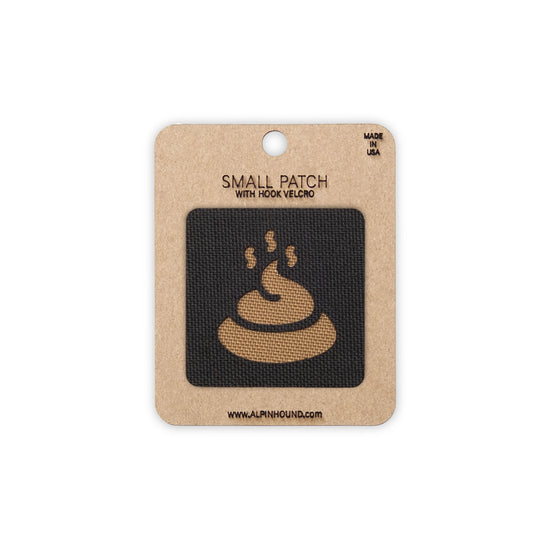 Poop Tactical Patch  1.5X1.5 Cordura Morale Patch by Alpinhound Supply
