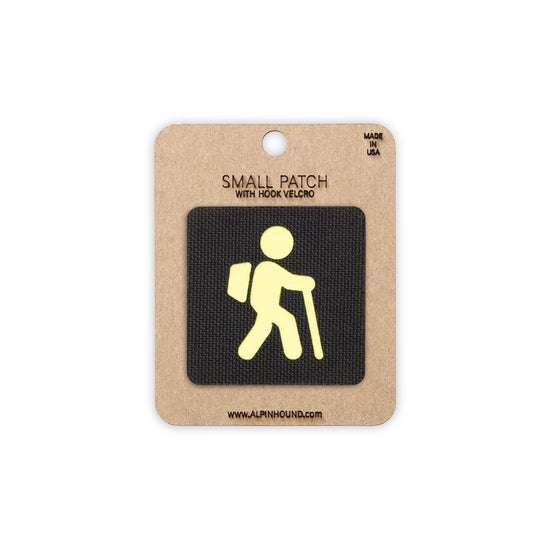 Hiker Tactical Patch 1.5X1.5 Cordura Morale Patch by Alpinhound Supply