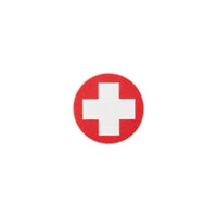 Medical Cross Tactical Patch Round 1.5 Cordura Morale Patch by Alpinhound Supply