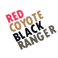 Tactical Alphabet & Numerals Set with Hook Velcro Backing